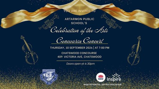 CELEBRATION OF THE ARTS – ARTARMON PUBLIC SCHOOL