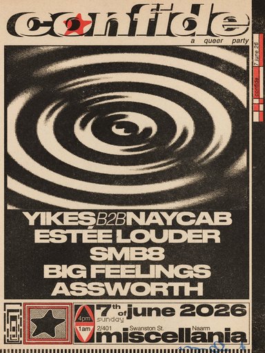 Confide feat. Yikes b2b Naycab, Estée Louder, SMB8 & more