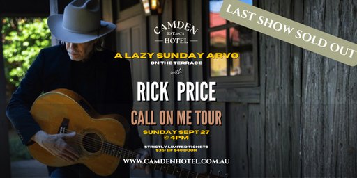 A Lazy Sunday Arvo with Rick Price - 2nd show