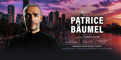 OASIS presents PATRICE BÄUMEL (HALO) – Sunday 15th November
