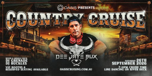 OASIS presents a Country Cruise – Saturday 26th September 2026