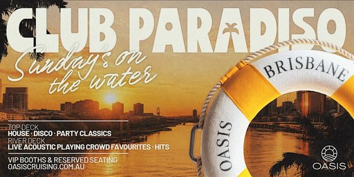 OASIS presents CLUB PARADISO LONG WEEKEND PARTY – Sunday 4th October